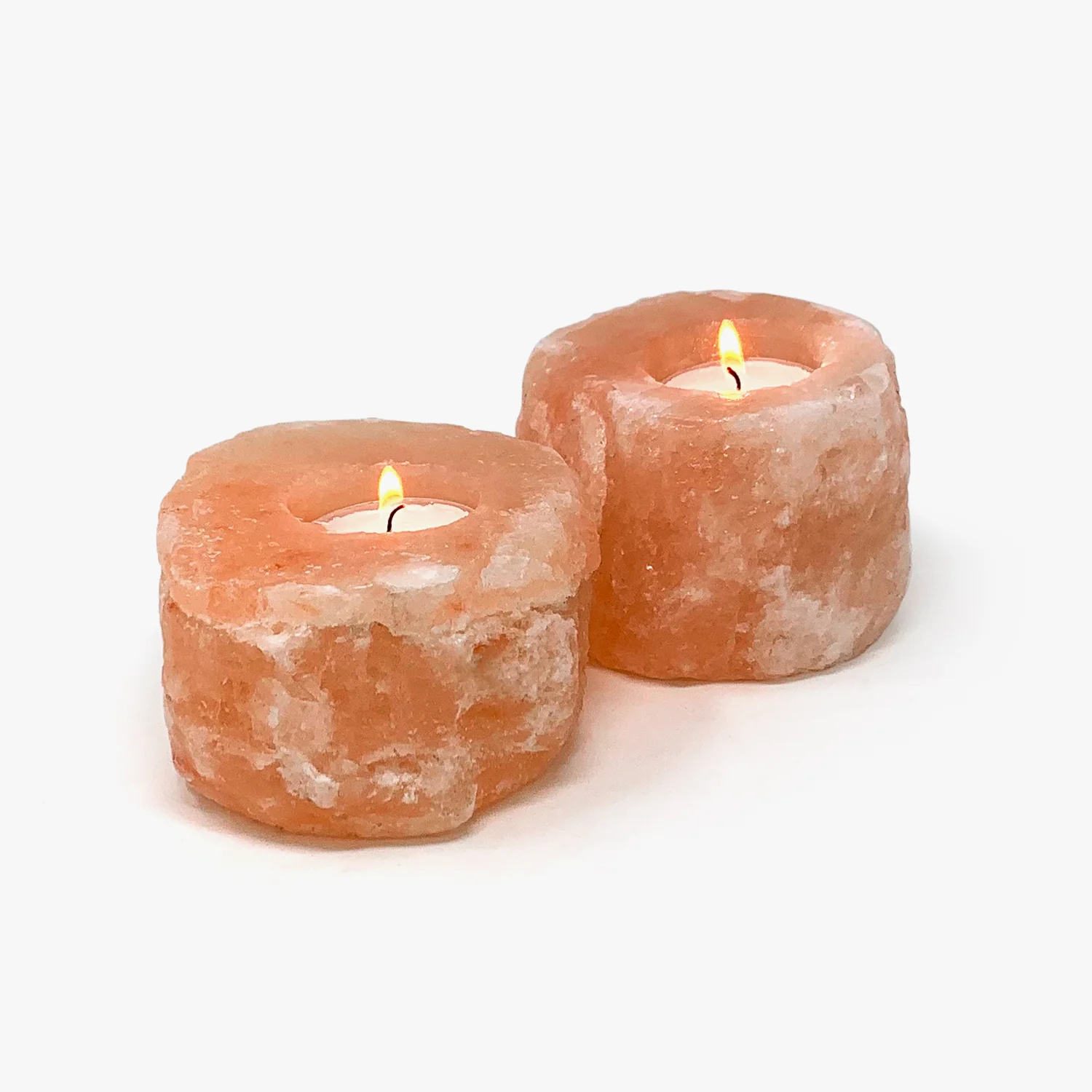 Salt lamps and candle holders